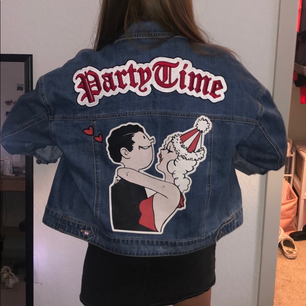 Five Plus jeans jacket with embroidery